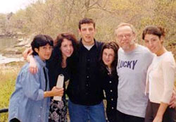 Daria Zawadzki (far right) with family