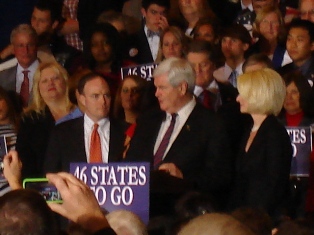 Newt Gingrich Speaks with Supporters in Orlando