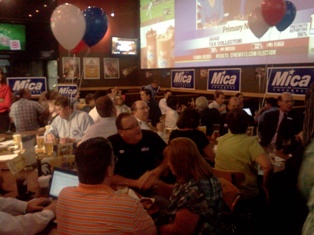 [photo: John Mica supporters gather after the polls close]